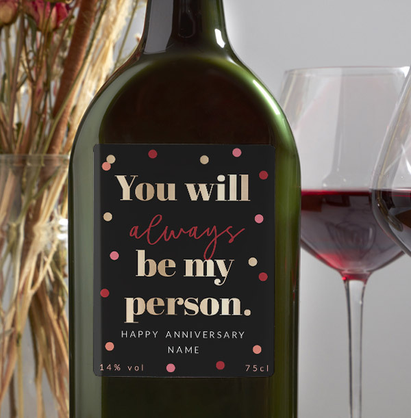 Always My Person Anniversary Letterbox Wine - Tempranillo