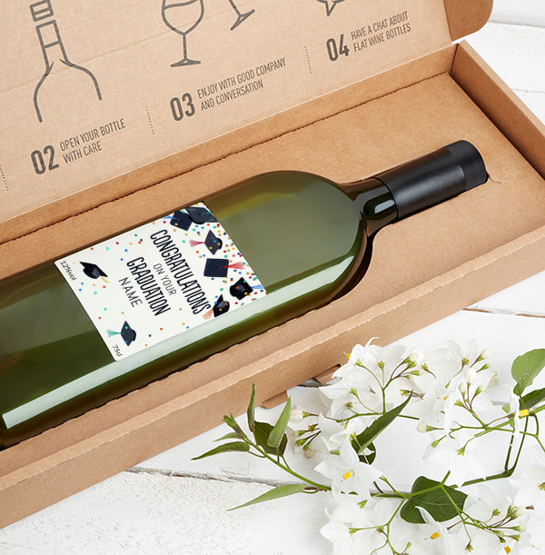 Graduation Personalised Letterbox Wine - Sauvignon Blanc