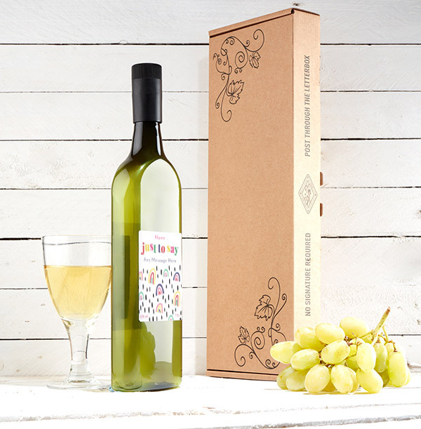 'Just To Say' Personalised Letterbox Wine - Sauvignon Blanc