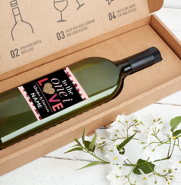Romantic 'One I Love' Personalised Letterbox Wine - Sauvignon Blanc