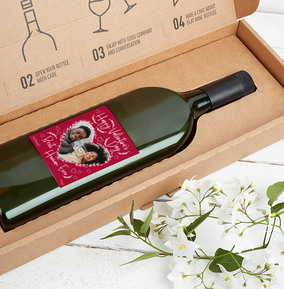 Best Human Valentines Photo Upload Letterbox Wine - Tempranillo
