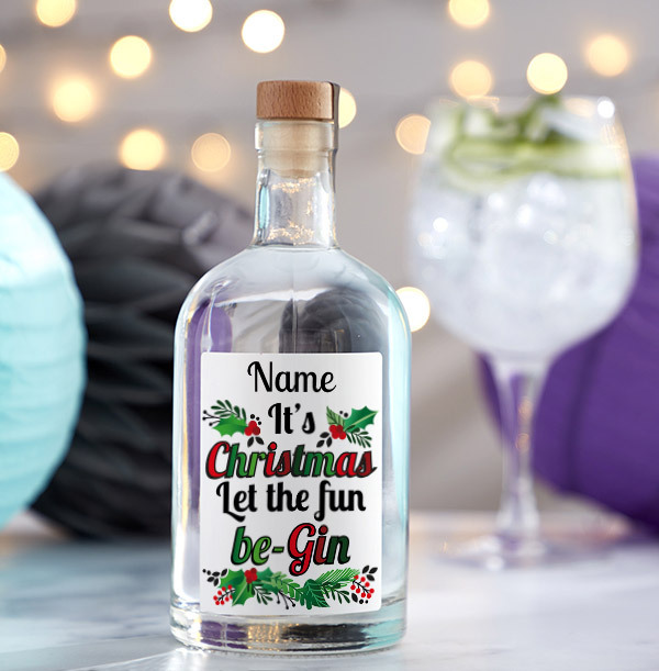 Let The Fun Be-Gin Personalised Gin