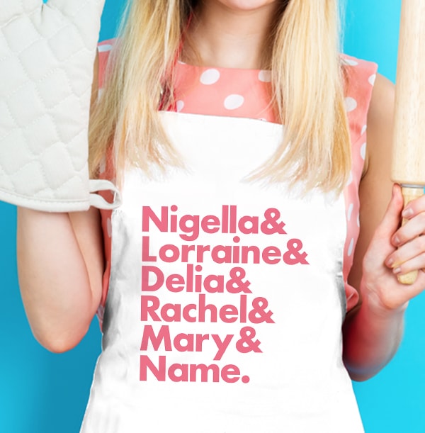 Nigella & Delia Personalised Apron