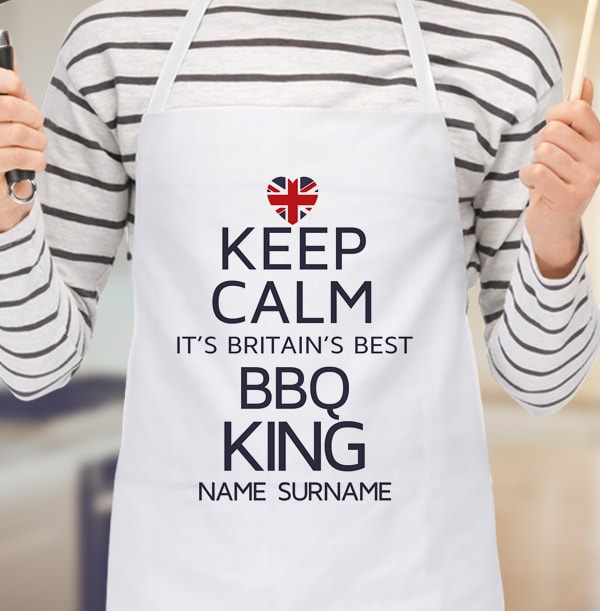 Britain's Best BBQ King Personalised Apron