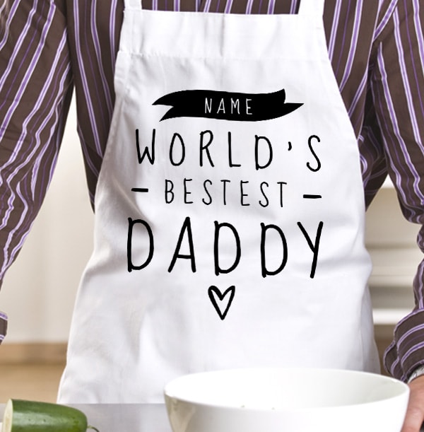 Worlds Bestest Daddy Personalised Apron