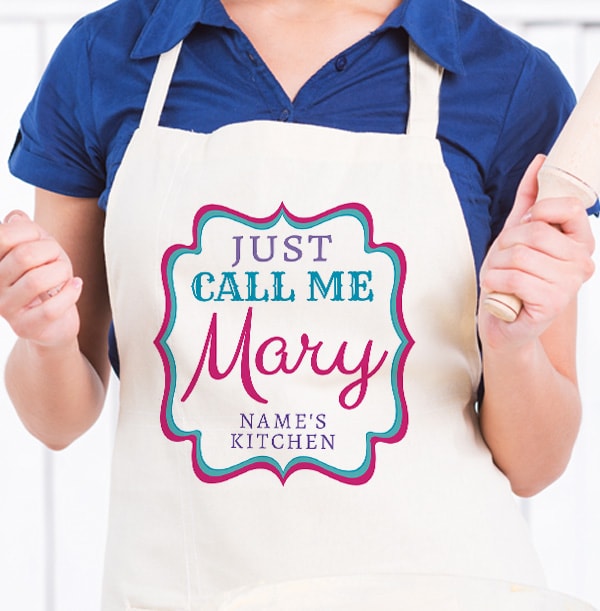 Call Me Mary Personalised Apron