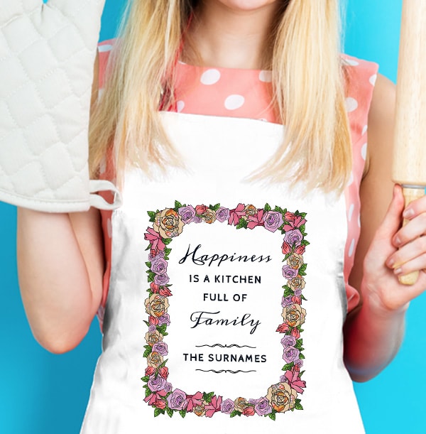 Happiness is a Kitchen Full of Family Apron