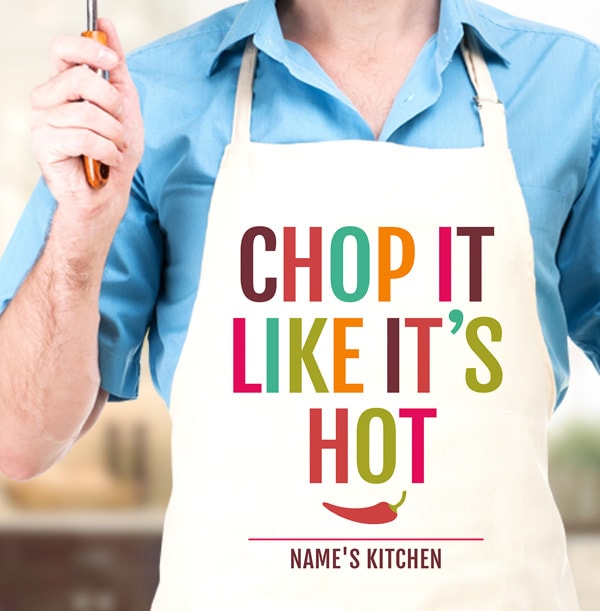 Chop It Like It's Hot Personalised Apron