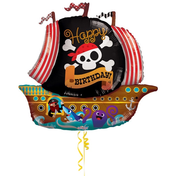 ZDISC Birthday Pirate Ship Balloon