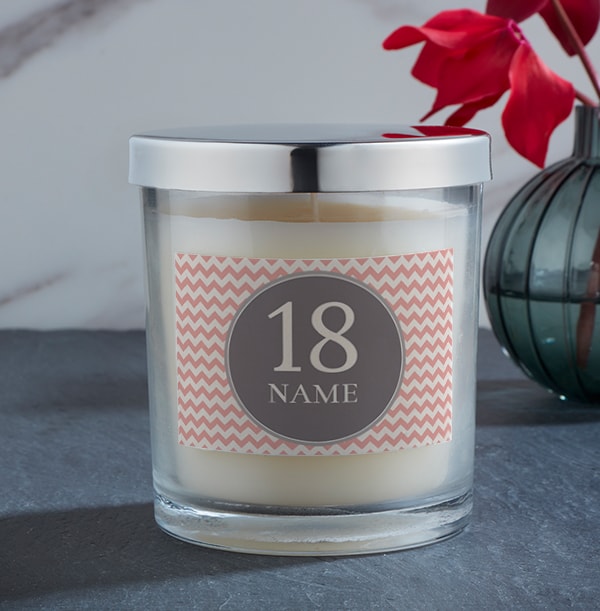 Personalised Milestone Age Candle