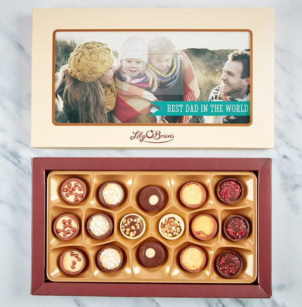 Best Dad In The World Photo Chocolates - Box of 18