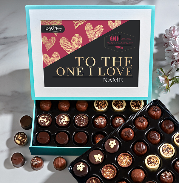 To The One I Love Personalised Chocolates - Box of 60