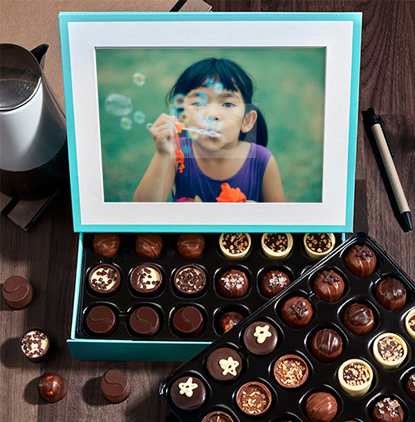Personalised Photo Chocolates - Box of 60