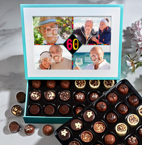 60th Birthday Elite Photo Chocolates