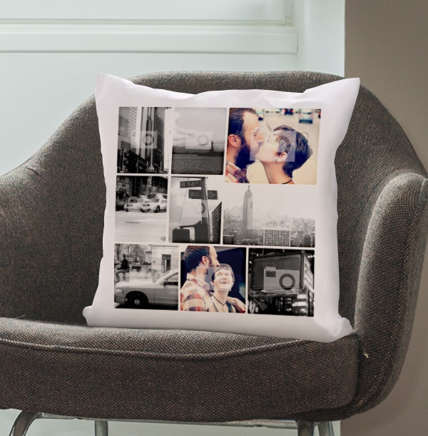 multi photo cushion