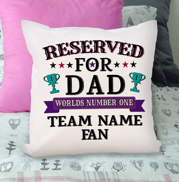 World No.1 Dad Personalised Cushion