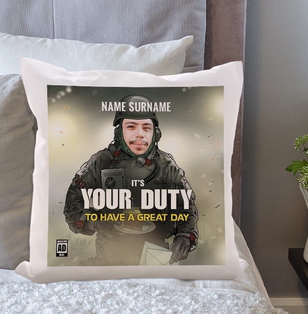 It's Your Duty Gaming Personalised Cushion