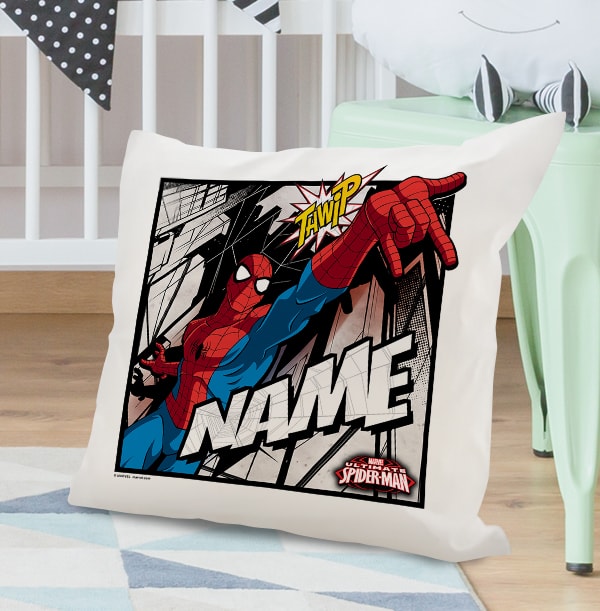 Spiderman Personalised Cushion - Ultimate Hero