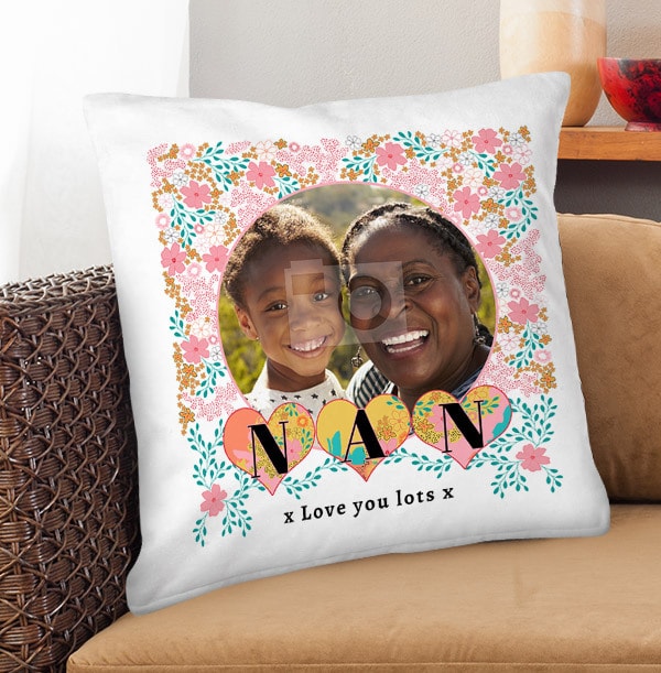 Nan Love You Lots Photo Cushion