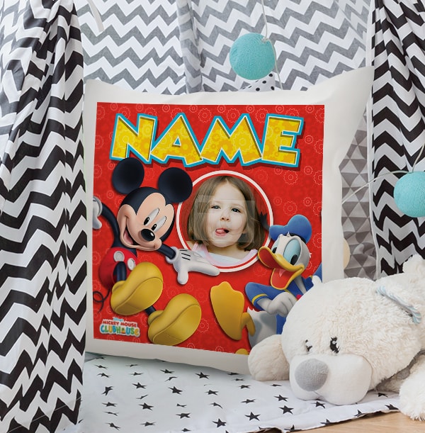 Mickey Mouse Donald Duck Personalised Disney Cushion Funky Pigeon