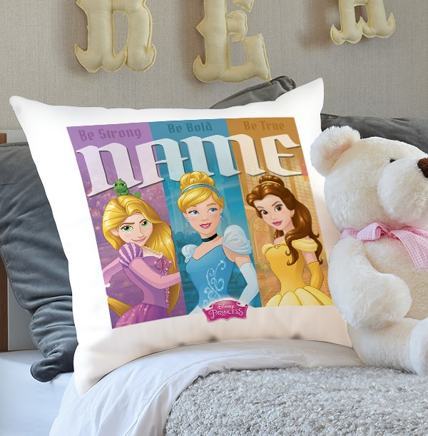 ZDISC Rapunzel, Cinderella & Belle Disney Princess Cushion Funky Pigeon