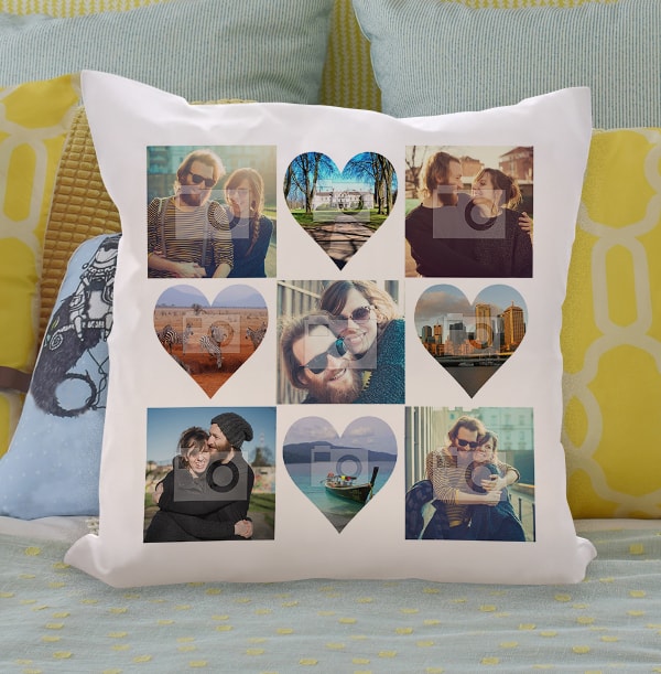 personalised collage pillows