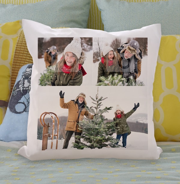 Triple Photo Upload Cushion Funky Pigeon