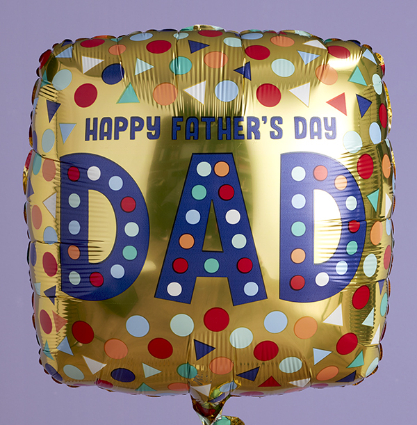 Happy Father's Day Gold Balloon
