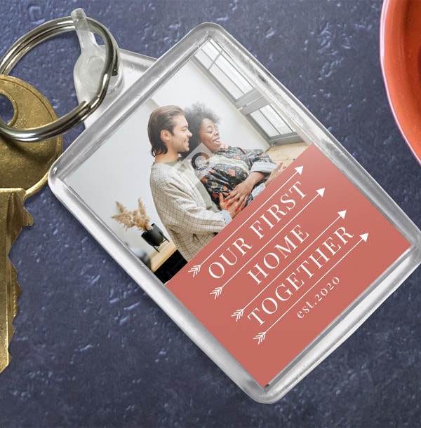 Our First Home Photo Keyring