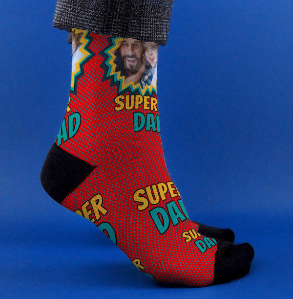 Superdad Photo Socks