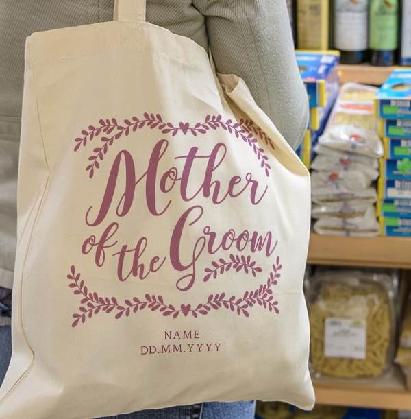 mother of the groom tote