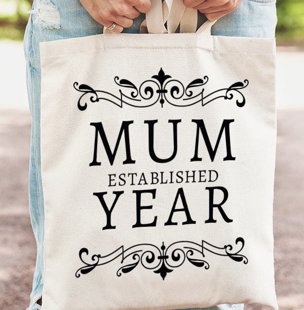 Established Mum Personalised Tote Bag