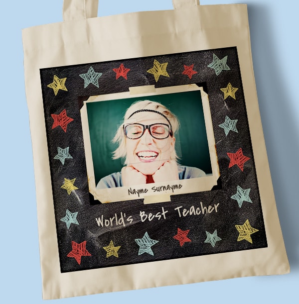 World's Best Teacher Personalised Tote Bag