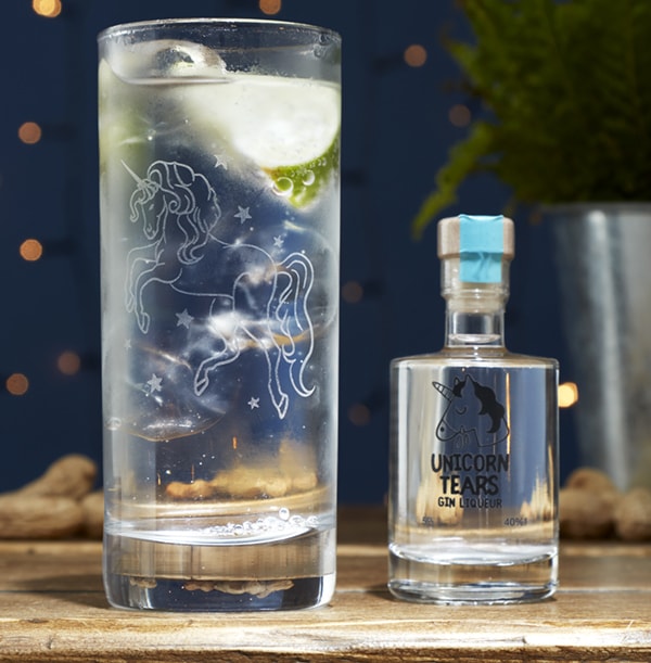 Unicorn Tears Gin and Gin Glass Gift Set - Was £17.99 Now £15.99