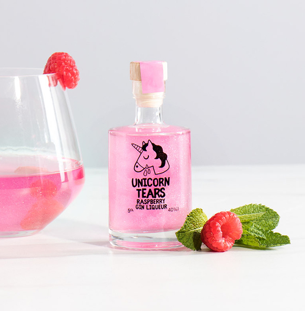 Unicorn Tears Raspberry Gin Liqueur Miniature