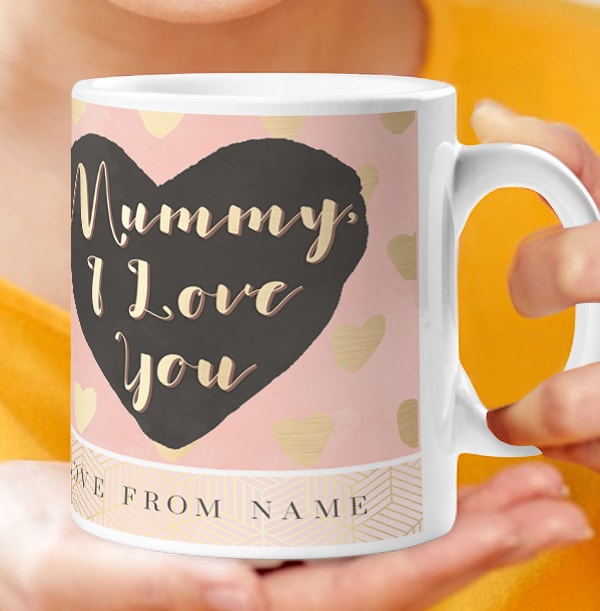 Mummy I Love You Personalised Mug Funky Pigeon