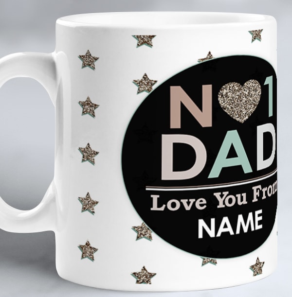 No1 Dad Personalised Photo Mug