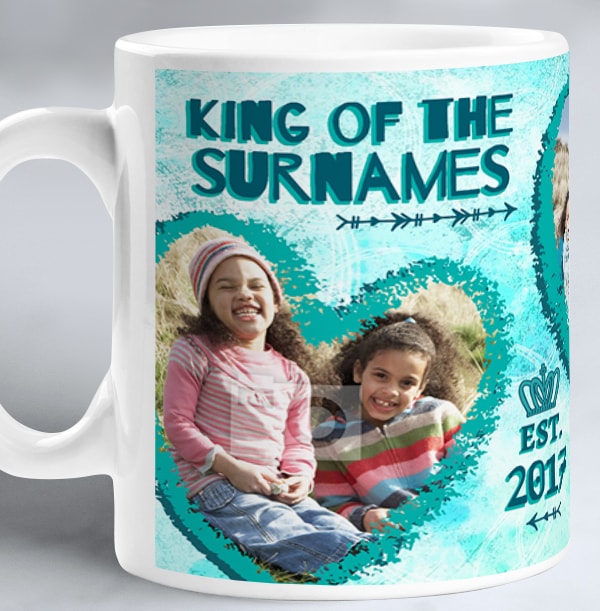 King Dad Personalised Photo Mug