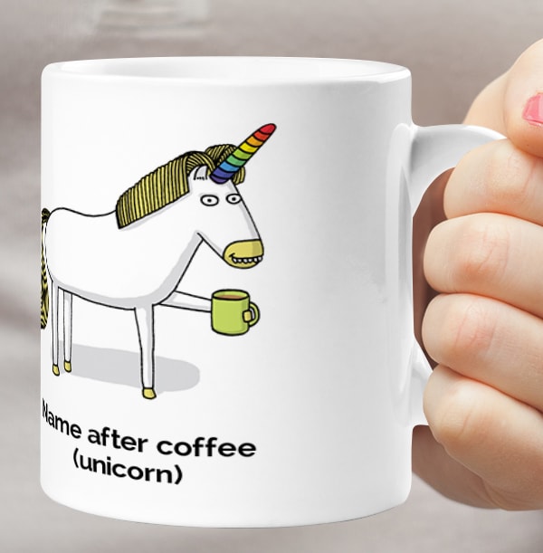 Unicorn Coffee Personalised Mug