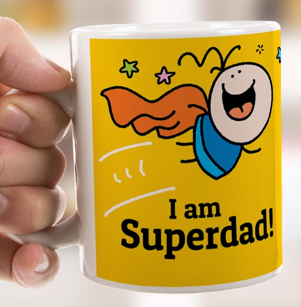 Super Dad Personalised Lemon Squeezy Mug