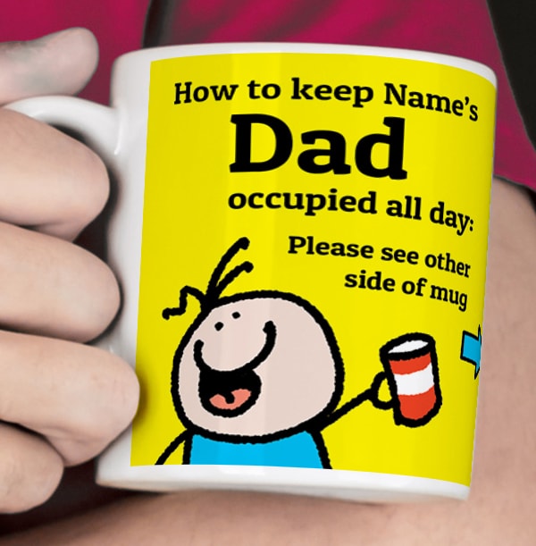 Keep Dad Occupied Personalised Mug - Lemon Squeezy