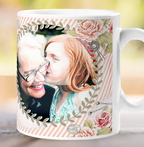 Vintage Love You Gran Personalised Mug