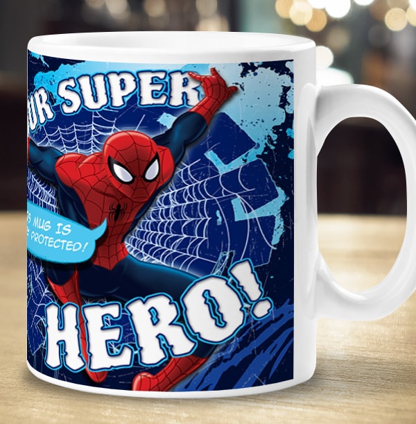 Personalised Spiderman Mug - Photo Upload