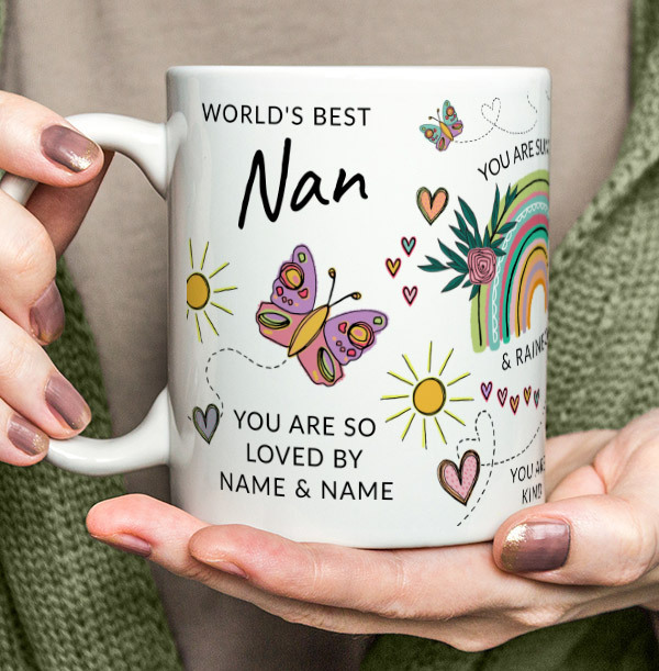 World's Best Nan Personalised Mug