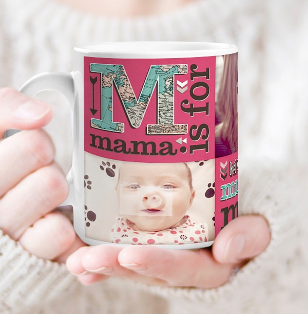 M Is For Mama Personalised Mug