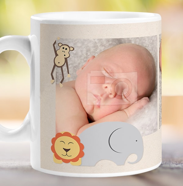 Personalised New Baby Photo Mug