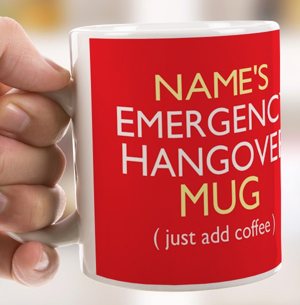 Emergency Hangover Personalised Mug