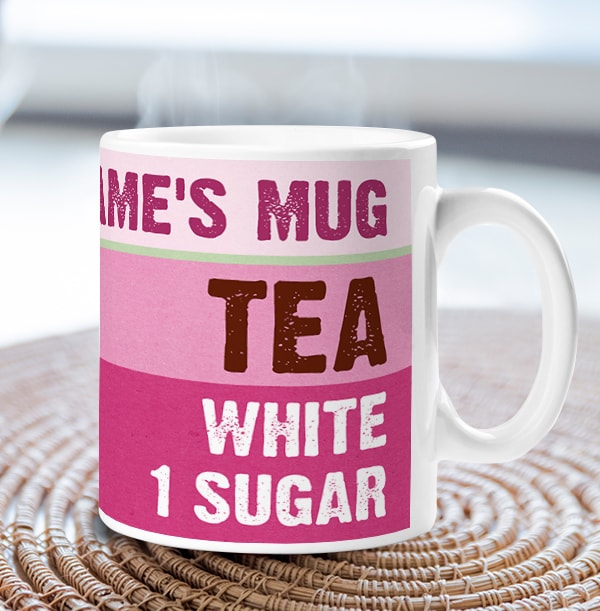 Personalised Perfect Tea Recipe Mug for her 