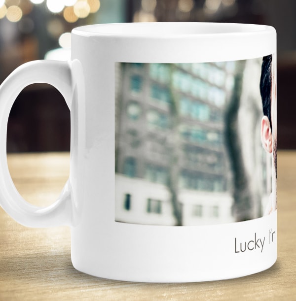 Personalised Mug - Photo Upload Triptych Lucky in Love