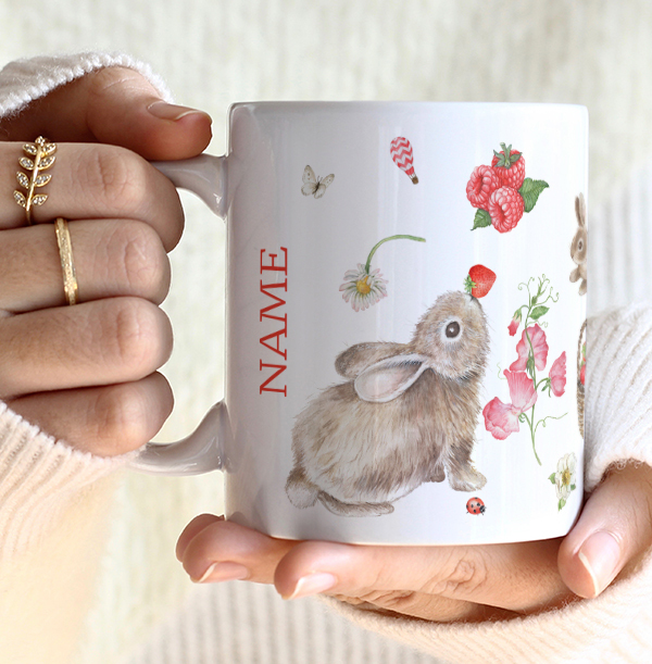 Sweet Bunnies Personalised Mug